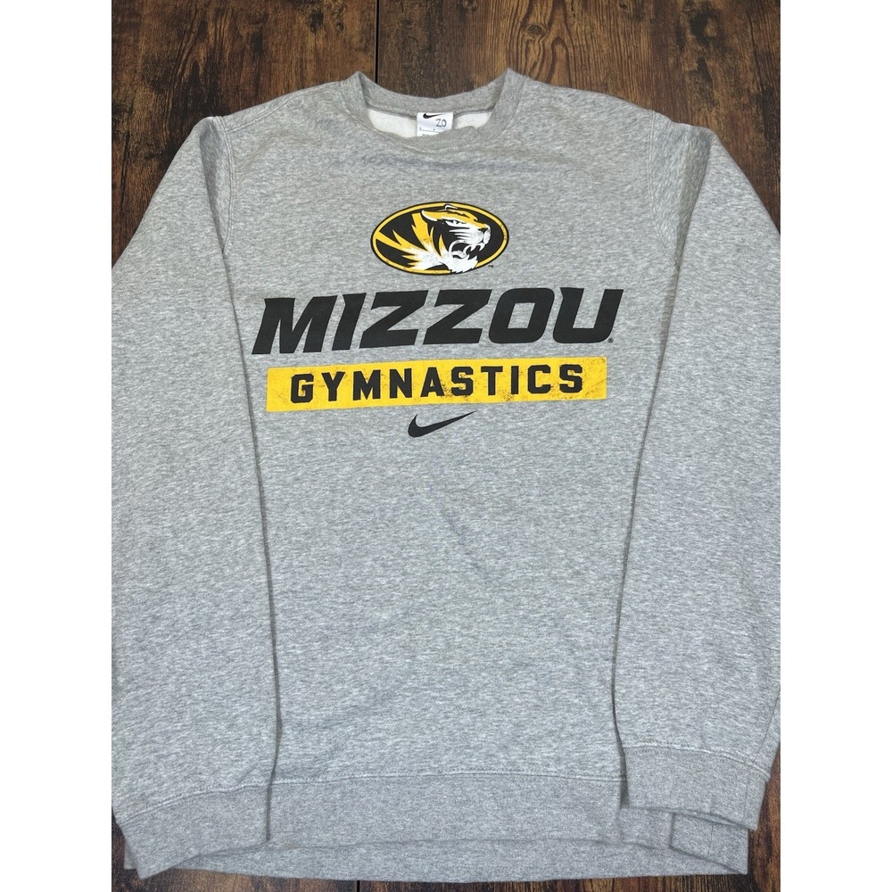 Nike Mizzou Tigers Sweatshirt Mens Small Gray NCAA College Gymnastics